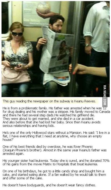 Keanu reeves is a private man. The Sad Truth Behind Keanu Reeves' Life - 9GAG