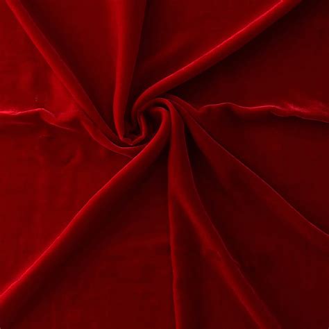 Wholesale Venus Luxe Silk Velvet Fabric Red 25 yard bolt - Fabric Direct