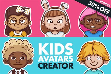 Kids Avatars Creator 80 Characters Avatar Creator Cartoon Boy Avatar