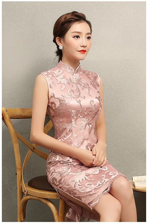 Enchanting Lace Sleeveless Qipao Cheongsam Chinese Dress Qipao Cheongsam Dresses Women