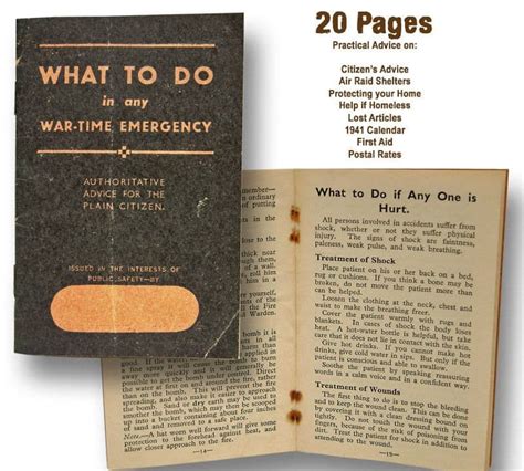What To Do In Any Emergency Wwii Booklet