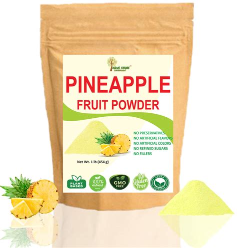 Indus Farms Superfoods All Natural Pineapple Fruit Powder Gmo Free