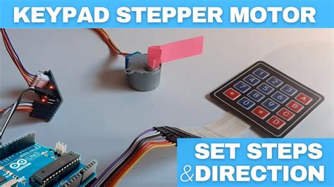 Arduino Stepper Motor Byj Set Steps Direction Using A Keypad Youtube