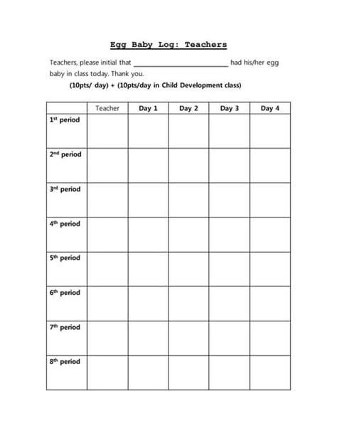 Egg Baby Book Project Guidelines Pdf