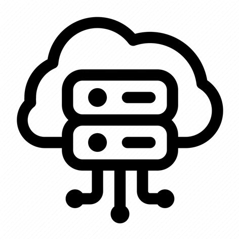 Cloud Data Database Big Network Storage Server Icon Download On