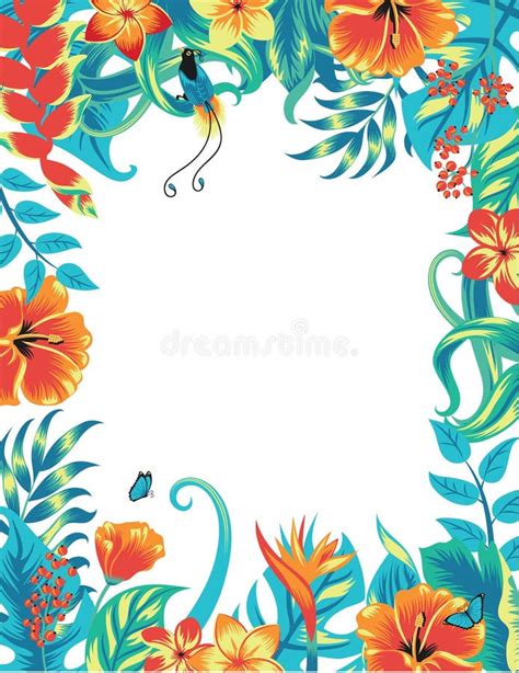 tropical isolated seamless pattern with flamingo watercolor tropic drawing rose bird and