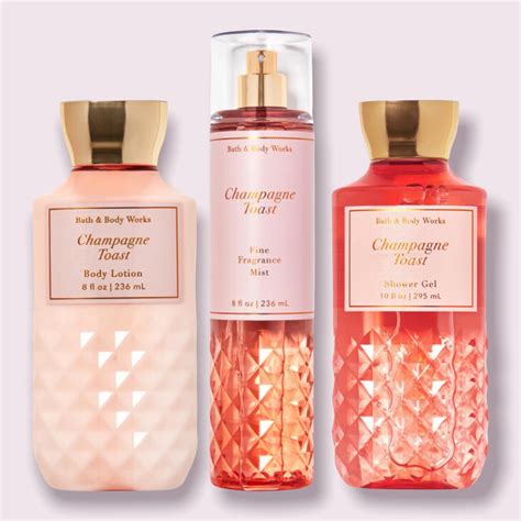 Buy Bath And Body Works Champagne Toast Daily Trio Shower Gel
