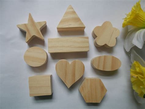Shapes Cutouts Unfinished Diy Wood Set Of Nine Wood Crafts Crafts