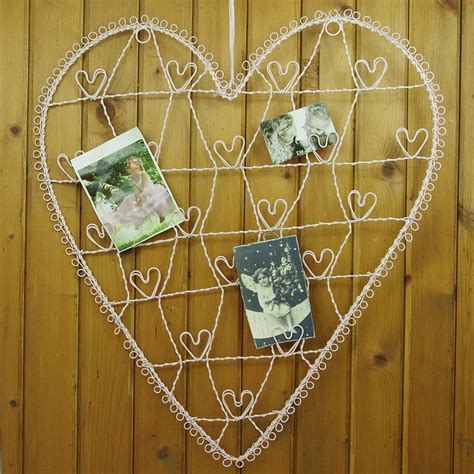 Heart Shaped Wire Card Holder T Card Displays Wire Picture
