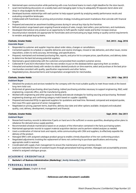Executive Buyer Resume Examples And Template With Job Winning Tips