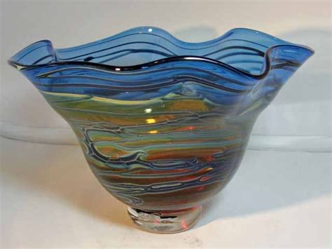 Colorful Unique Functional Glass Art Hand Blown Glass Bowls By Nate Lynn