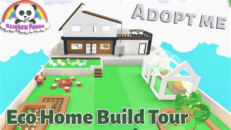 Adopt Me Builds I 🏠 Eco Home And Garden Glitch Build 🌳 Eco House