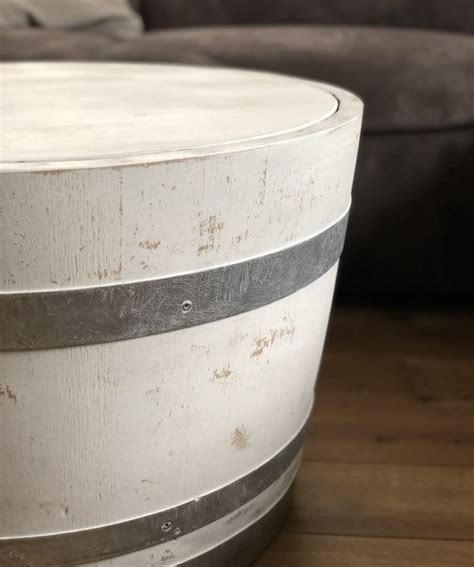 Well you're in luck, because. Weinfass Couchtisch mit Holzdeckel Shabby White