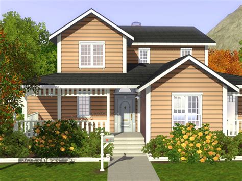 3 bedroom house designs are perfect for small families to live comfortably, with sufficient space and privacy for each person, and also accommodate guests when they visit. freebird: Sims 3 Lot＊Family House 01