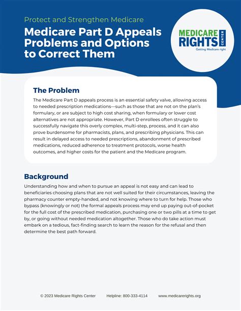 Medicare Part D Appeals Problems And Options To Correct Them Medicare