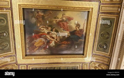 Ceiling Painting Louvre Museum Paris Hi Res Stock Photography And