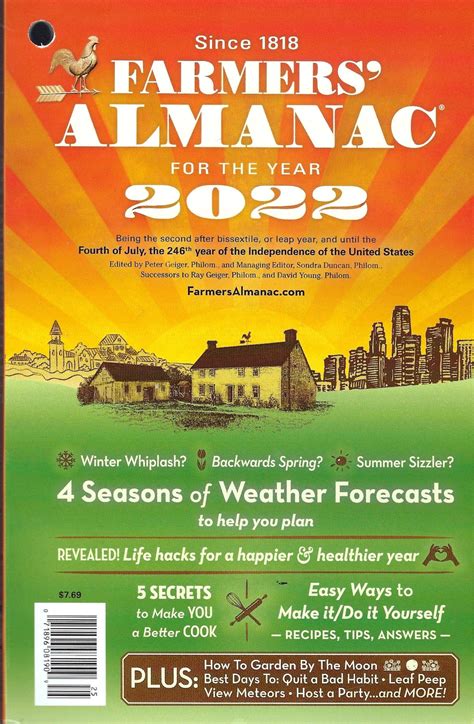 Farmers Almanac for the Year 2022 - Etsy