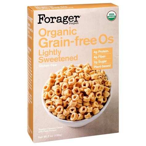 Gluten Grain Free Organic Unsweetened Os Cereal Forager 7 Oz Delivery