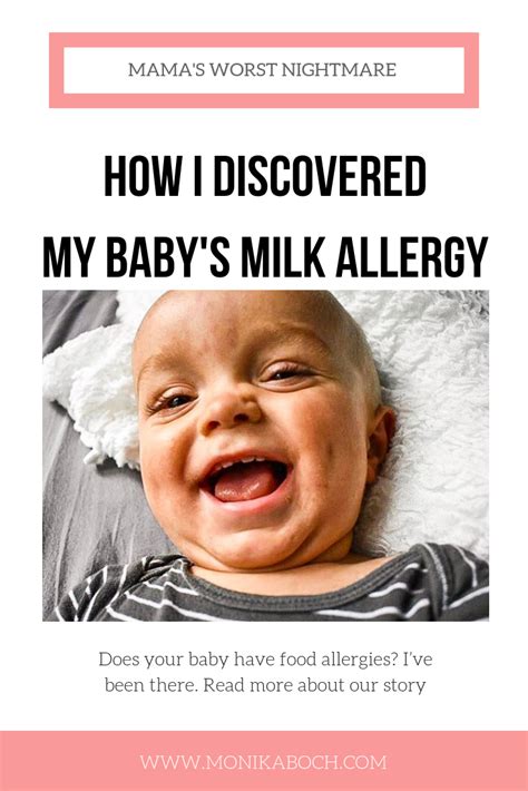 If your gp or an allergy specialist has confirmed that your infant has a if you are exclusively breastfeeding your infant, this won't mean a change in your baby's diet. How I Discovered My Baby's Milk Allergy | Milk allergy baby, Milk allergy, Baby milk