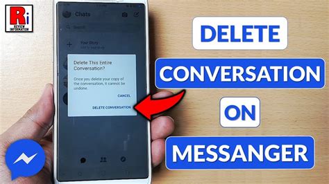 How To Delete Conversation On Facebook Messenger Youtube