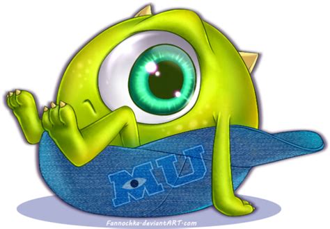 Download Mike By Fannochka 3d Monsters Inc Drawing Hd Transparent