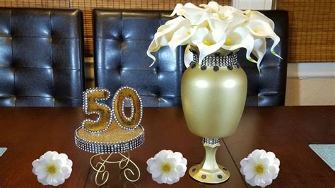 50th Anniversary Party Decorations Centerpieces Shelly Lighting