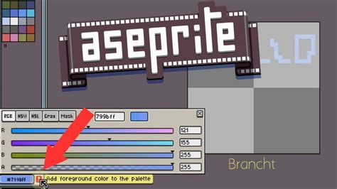 Aseprite Pixelart How To Add New Color To Palette Aseprite Tutorial