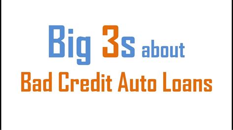 Every lender sets its own criteria (including credit score thresholds) for loan approval and pricing. Bad Credit Auto Loans : Golden Chance for Guaranteed ...