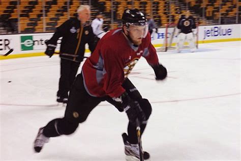 Carl Soderberg Practicing With Peverley And Thornton Stanley Cup Of