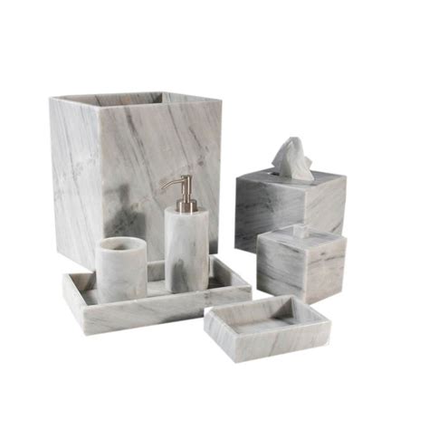 White Marble Bathroom Accessories Set Packaging Type Export Packing