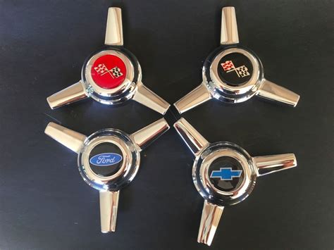 Wheel Spinner Knock Offs Centre Caps Chrome Alloy Set Of 4 Choice Of