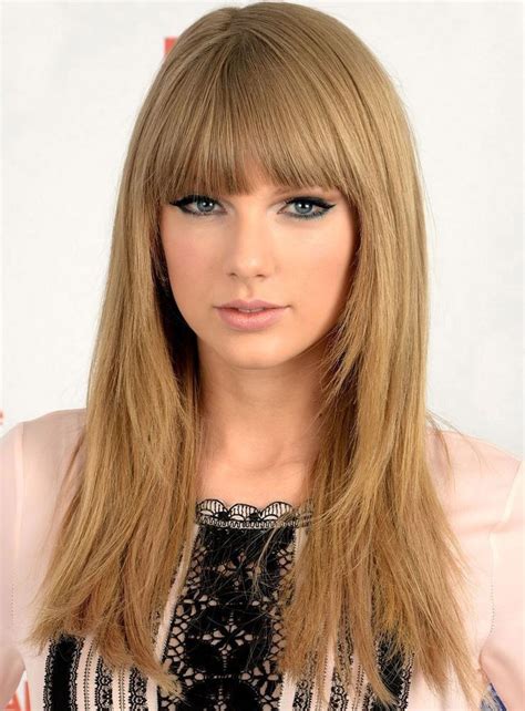 Taylor Swift Style Long Straight 24 Inches Synthetic Hair Wigs Long
