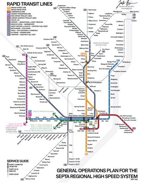 I Drew A Map Of The 1984 Plan To Turn Septas Regional Rail Lines Into
