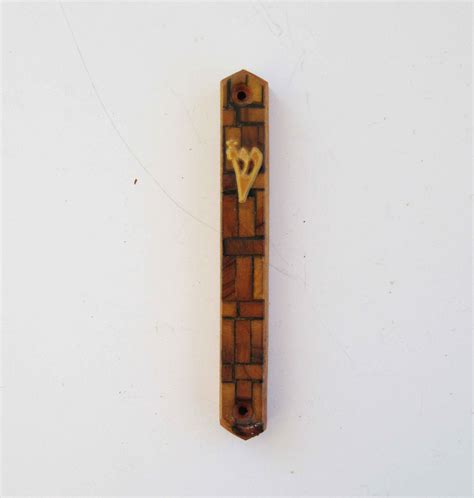 A Vintage Wooden Mezuzah Case Made In Israel Free Shipping Etsy Uk