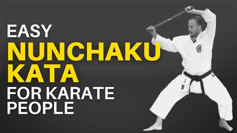 Easy Nunchaku Kata For Karate People Youtube