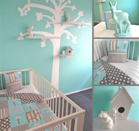 Maybe you would like to learn more about one of these? Wandfarbe Mintgrün-babyzimmer-babybett-baum-wanddeko ...