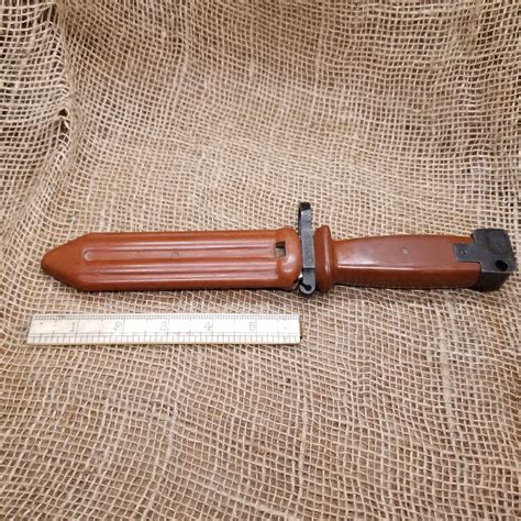 Chinese Ak 47 Type Ii Bayonet Bakelite Handle And Scabbard Old Arms