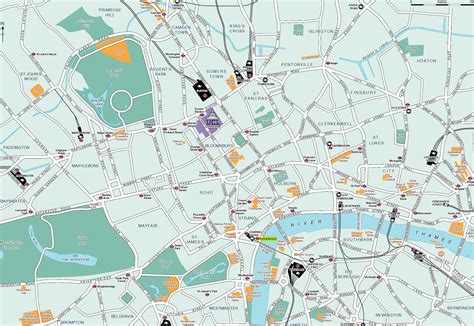 Londen Kaart Interactieve En Gedetailleerde Plattegronden Van Londen