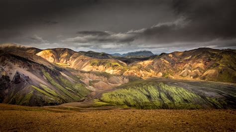 Landmannalaugar Mountain Range In Iceland Landscape Pictures