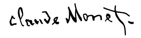 Claude Monet Signature Dövme