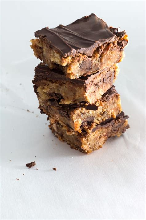 Chocolate Butterscotch Cookie Bars Blender Happy