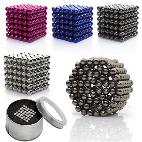 216x 5mm Magnet Cube Puzzle Magnetic Balls Spacer Beads Kids