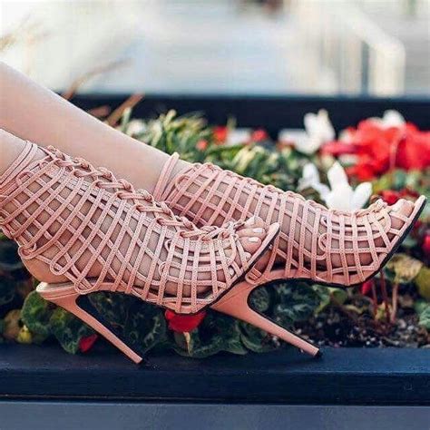 Caged Heels Stiletto Heels Shoe Nails Hot Shoes Privilege All