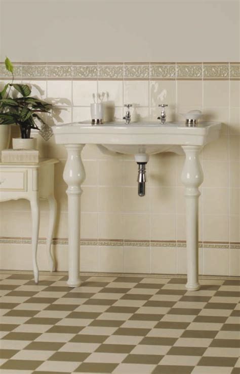 Top left:dublin pattern with galway border. Victorian Floor Tile Wellington Pattern in White and Green ...