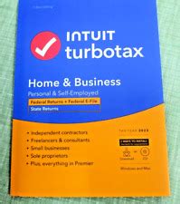 Used Turbotax Deluxe Federal State For User Windows Mac Cd