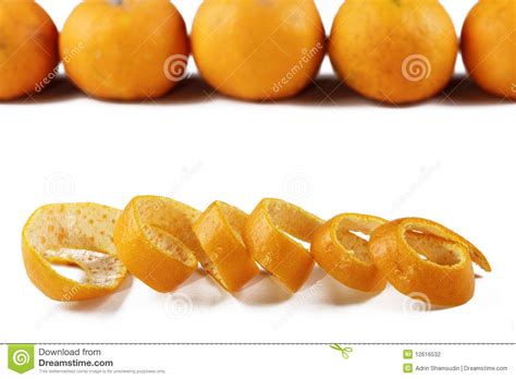 Orange Peel Stock Photo Image Of Food Studio Mandarin 12616532