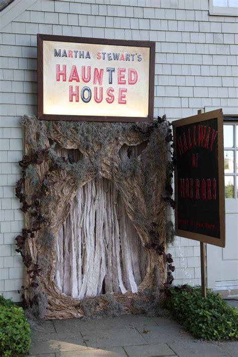 There Is A Sign That Says Martha Stewarts Haunted House