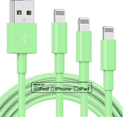 3 Pack Apple Mfi Certified Iphone Charger Cable 3ft Apple