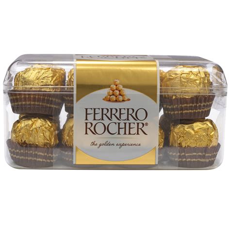 Ferrero Rocher Fine Hazelnut Chocolates 7 Oz 16 Count Milk Chocolate