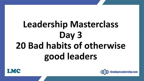 Leadership Masterclass Day 3 - YouTube